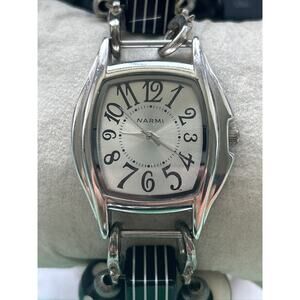 Narmi Silver Tone Women’s Bracelet Quartz Watch